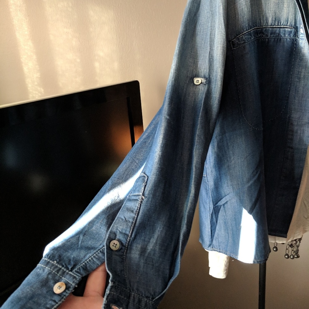 Super Soft Denim Top! Super Cute! View 5